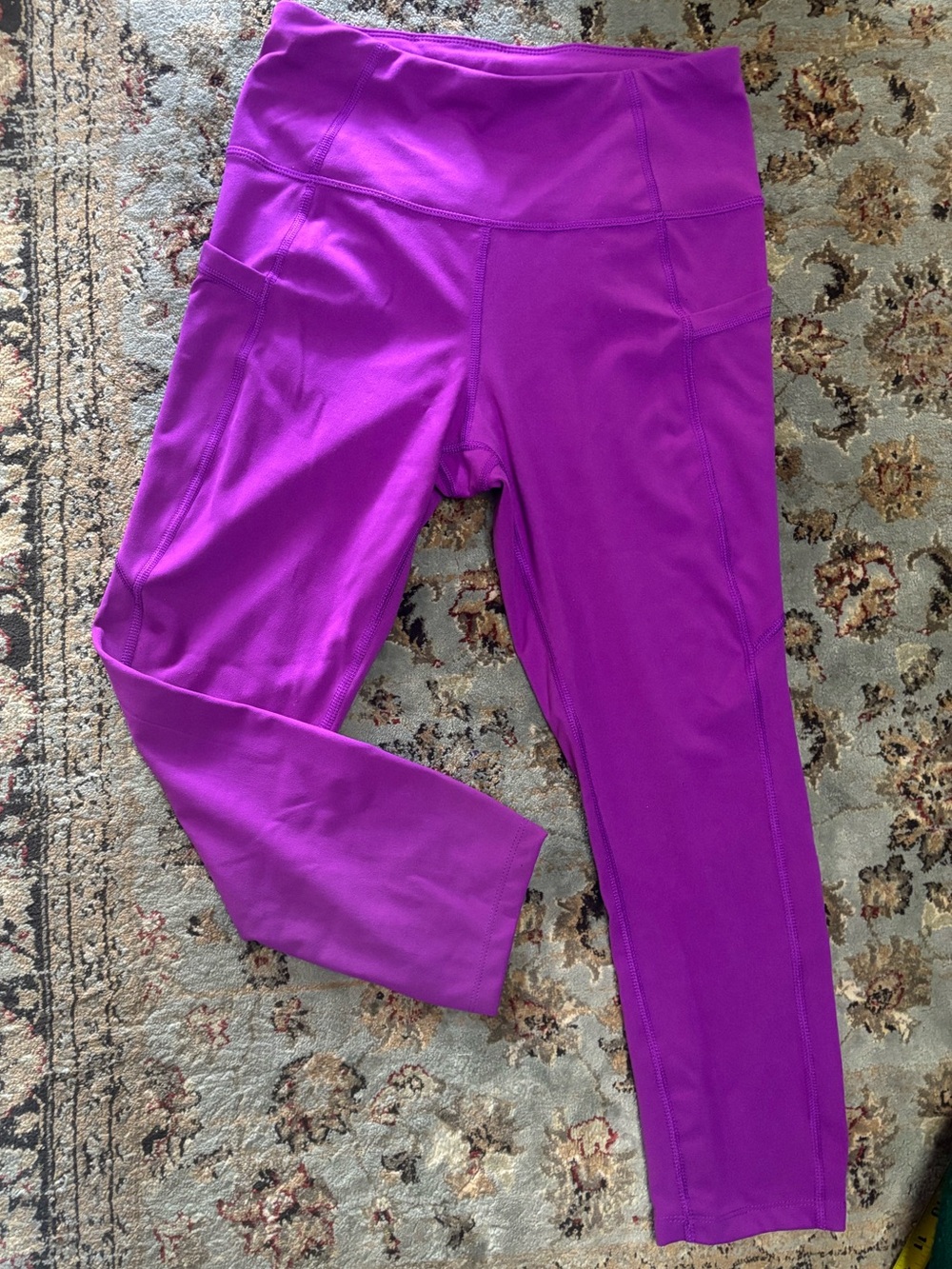 Avia Magenta-Purple Cropped Workout Leggings